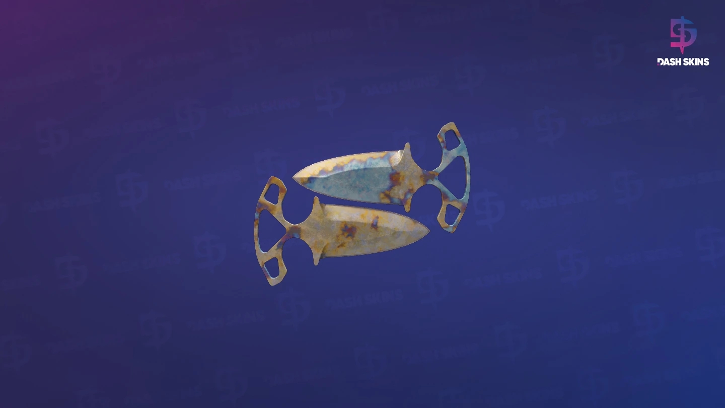 ★ Shadow Daggers | Case Hardened (Battle-Scarred) Screenshot Playside