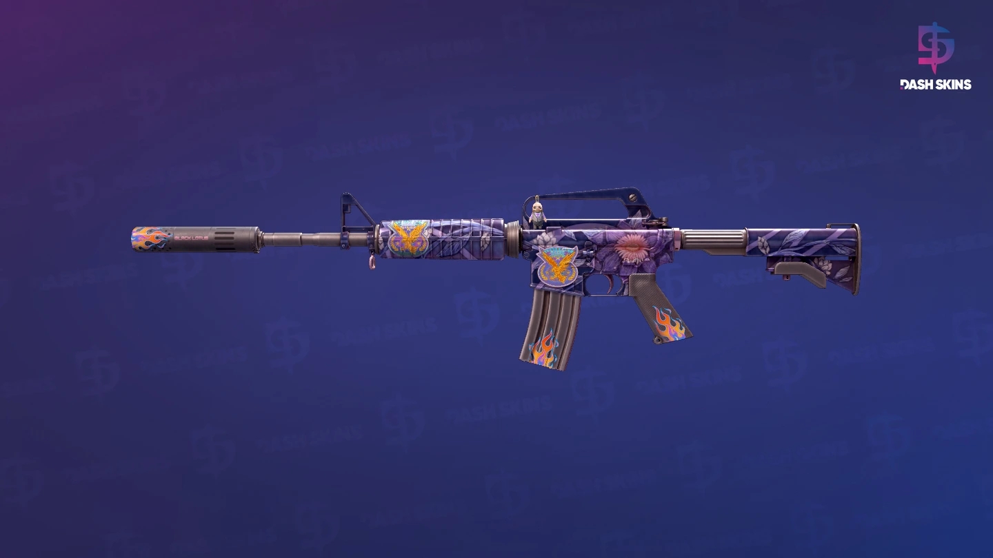 M4A1-S | Black Lotus (Well-Worn) Screenshot Playside