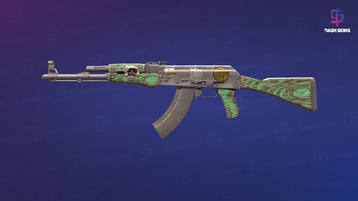 Souvenir AK-47 | Green Laminate (Minimal Wear) Screenshot Playside