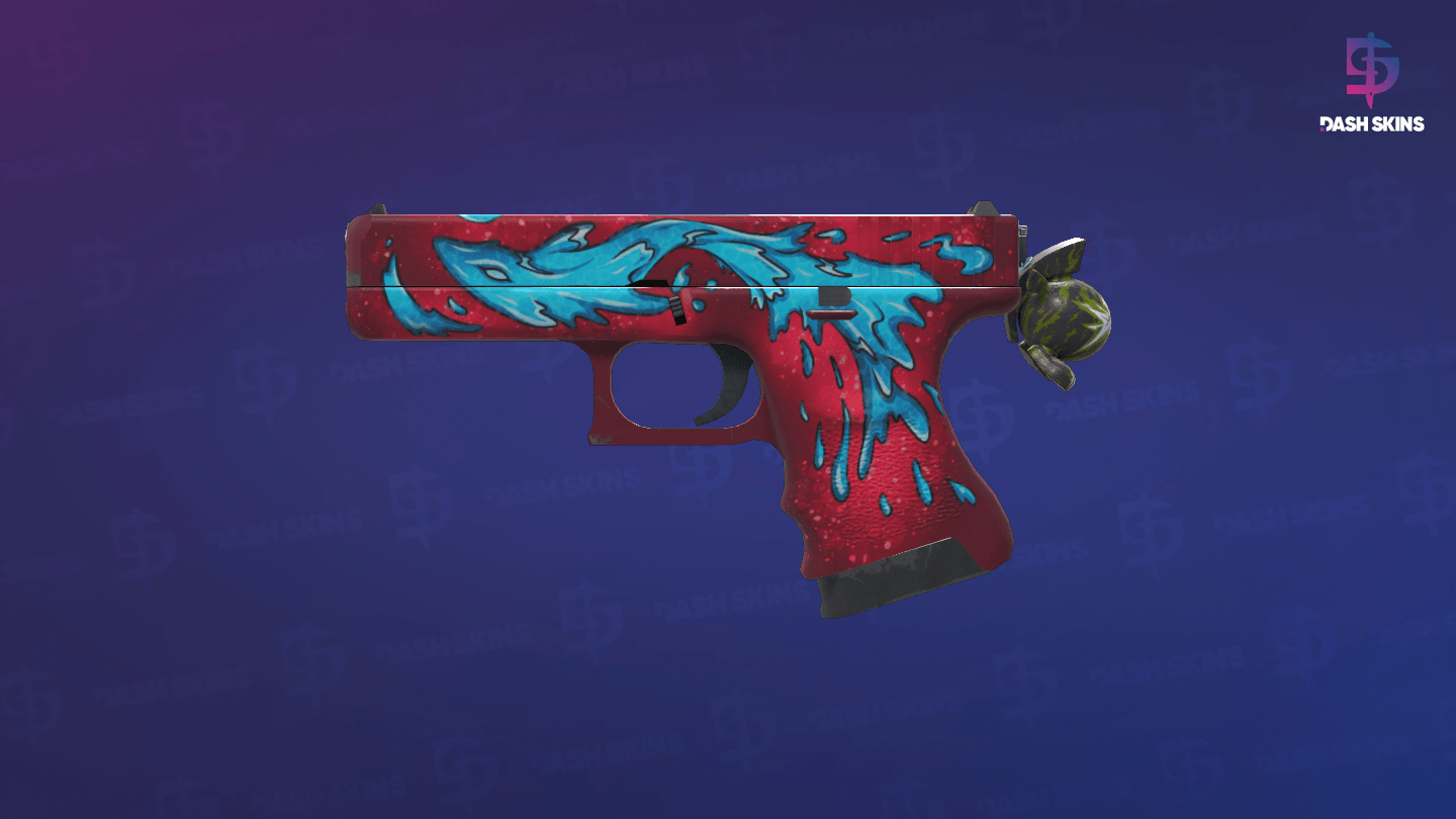 Glock-18 | Water Elemental (Minimal Wear) Screenshot Playside