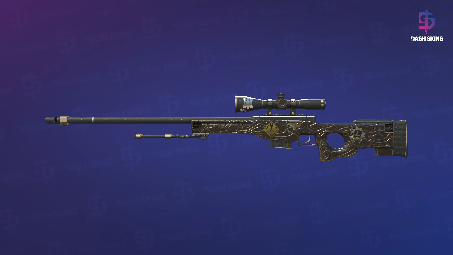 Souvenir AWP | Black Nile (Well-Worn) Screenshot Playside