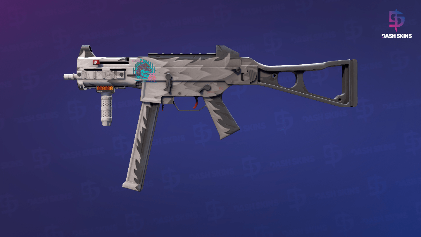 StatTrak™ UMP-45 | Arctic Wolf (Field-Tested) Screenshot Playside