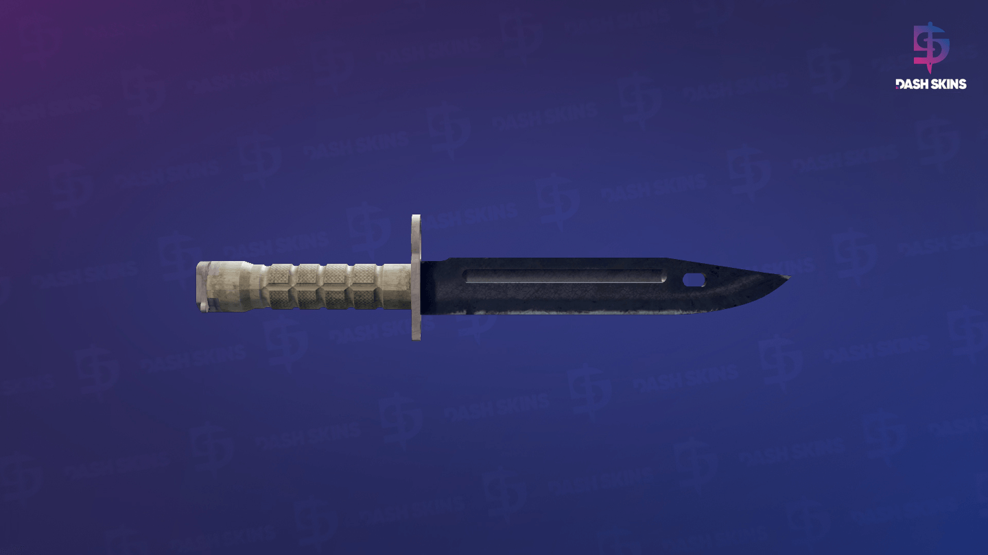 ★ Bayonet | Blue Steel (Battle-Scarred) Screenshot Playside