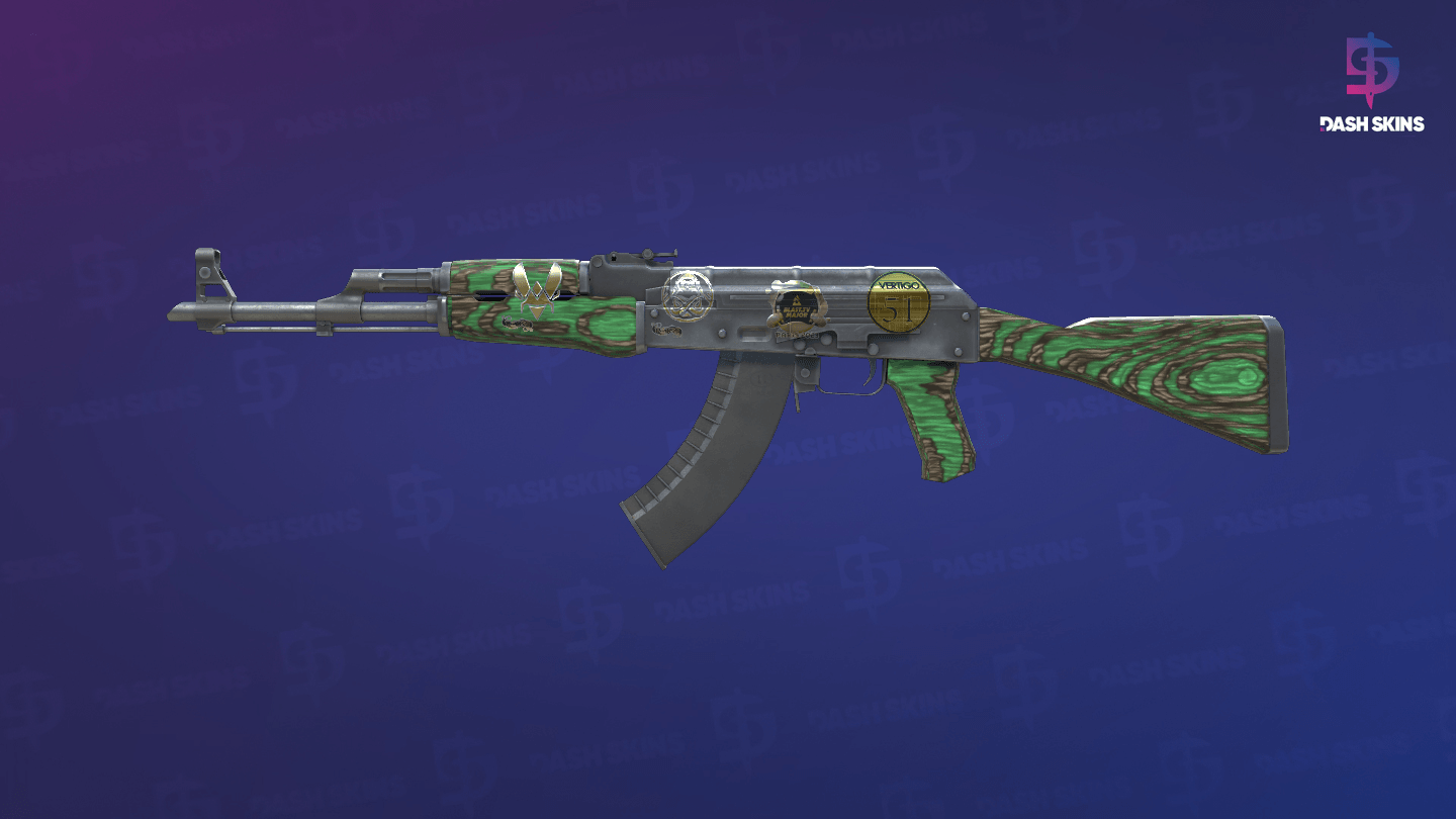 Souvenir AK-47 | Green Laminate (Field-Tested) Screenshot Playside