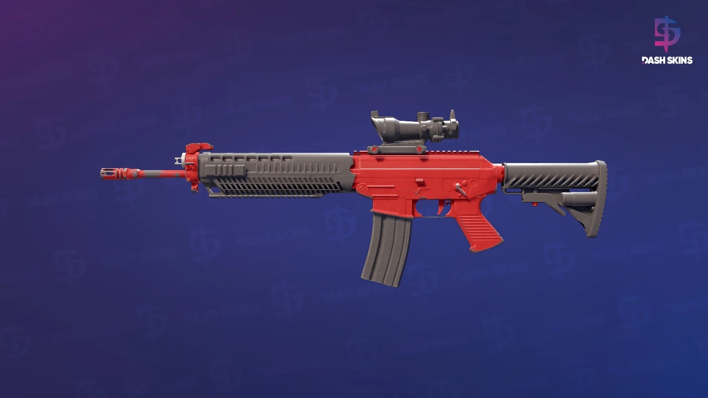 SG 553 | Candy Apple (Well-Worn) Screenshot Playside