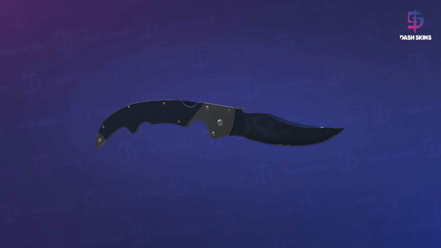 ★ Falchion Knife | Blue Steel (Battle-Scarred) Screenshot Playside