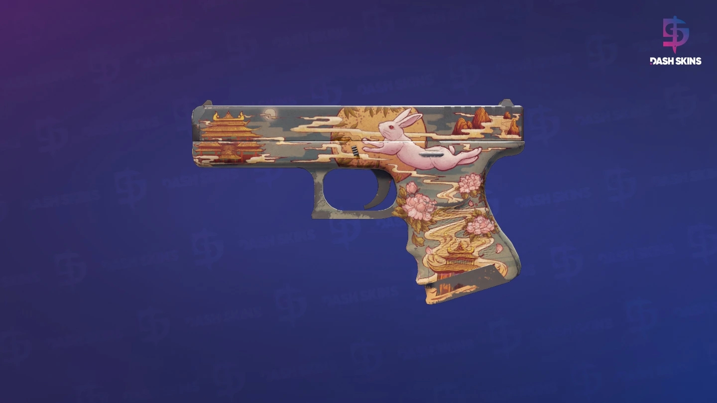 Glock-18 | Umbral Rabbit (Well-Worn) Screenshot Playside