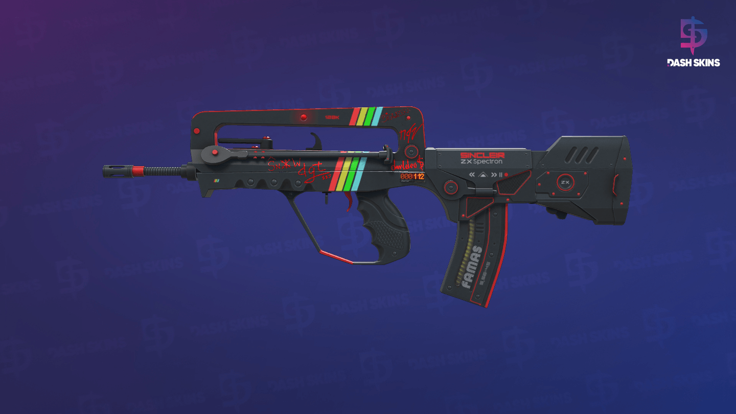 StatTrak™ FAMAS | ZX Spectron (Field-Tested) Screenshot Playside