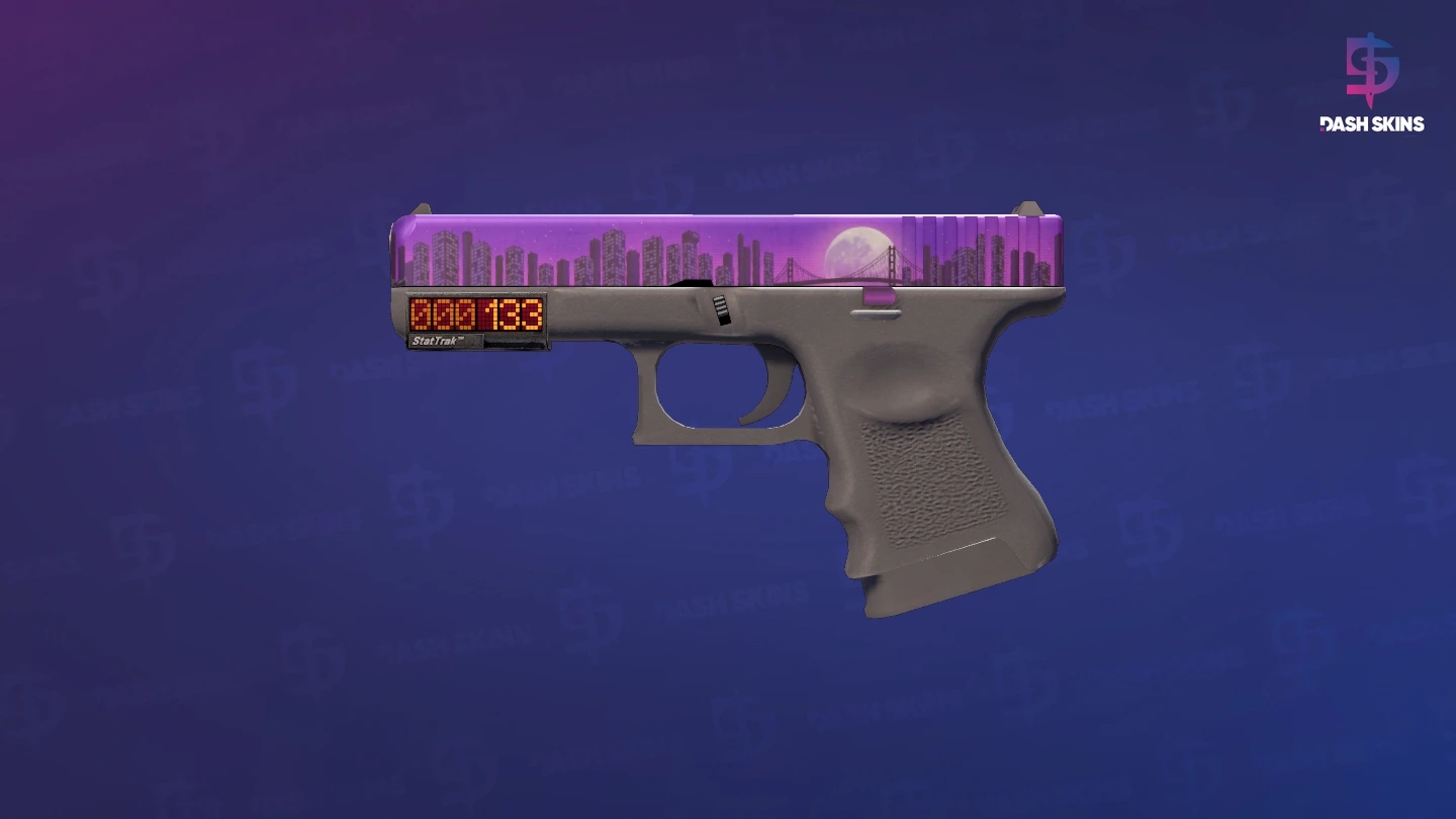 StatTrak™ Glock-18 | Moonrise (Minimal Wear) Screenshot Playside