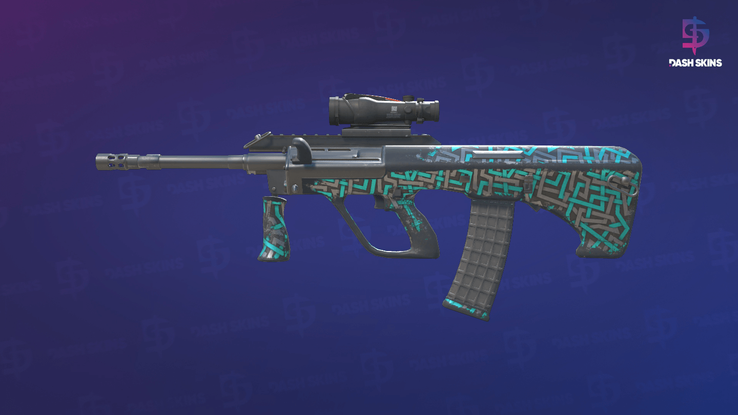 AUG | Ricochet (Well-Worn) Screenshot Playside