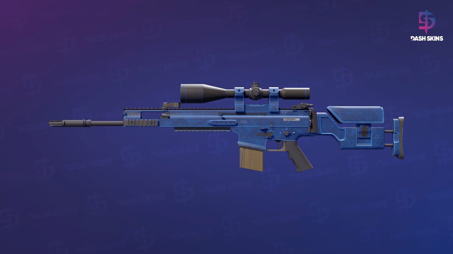 SCAR-20 | Blueprint (Minimal Wear) Screenshot Playside