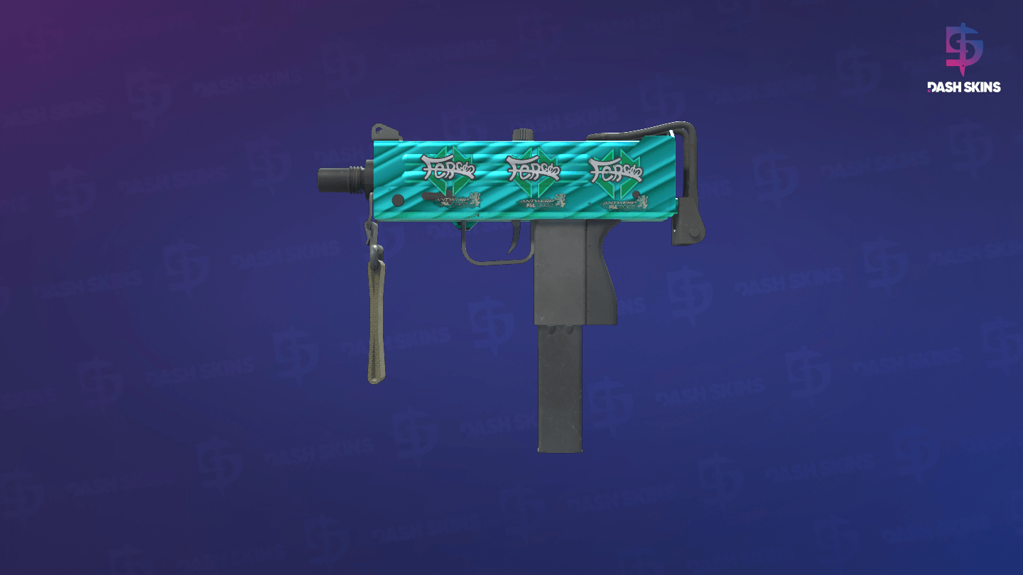 MAC-10 | Malachite (Minimal Wear) Screenshot Playside