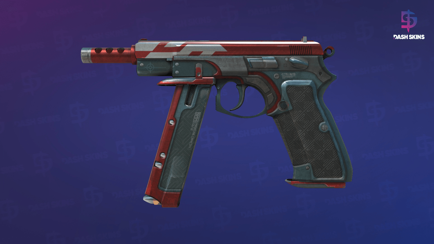CZ75-Auto | Red Astor (Battle-Scarred) Screenshot Playside