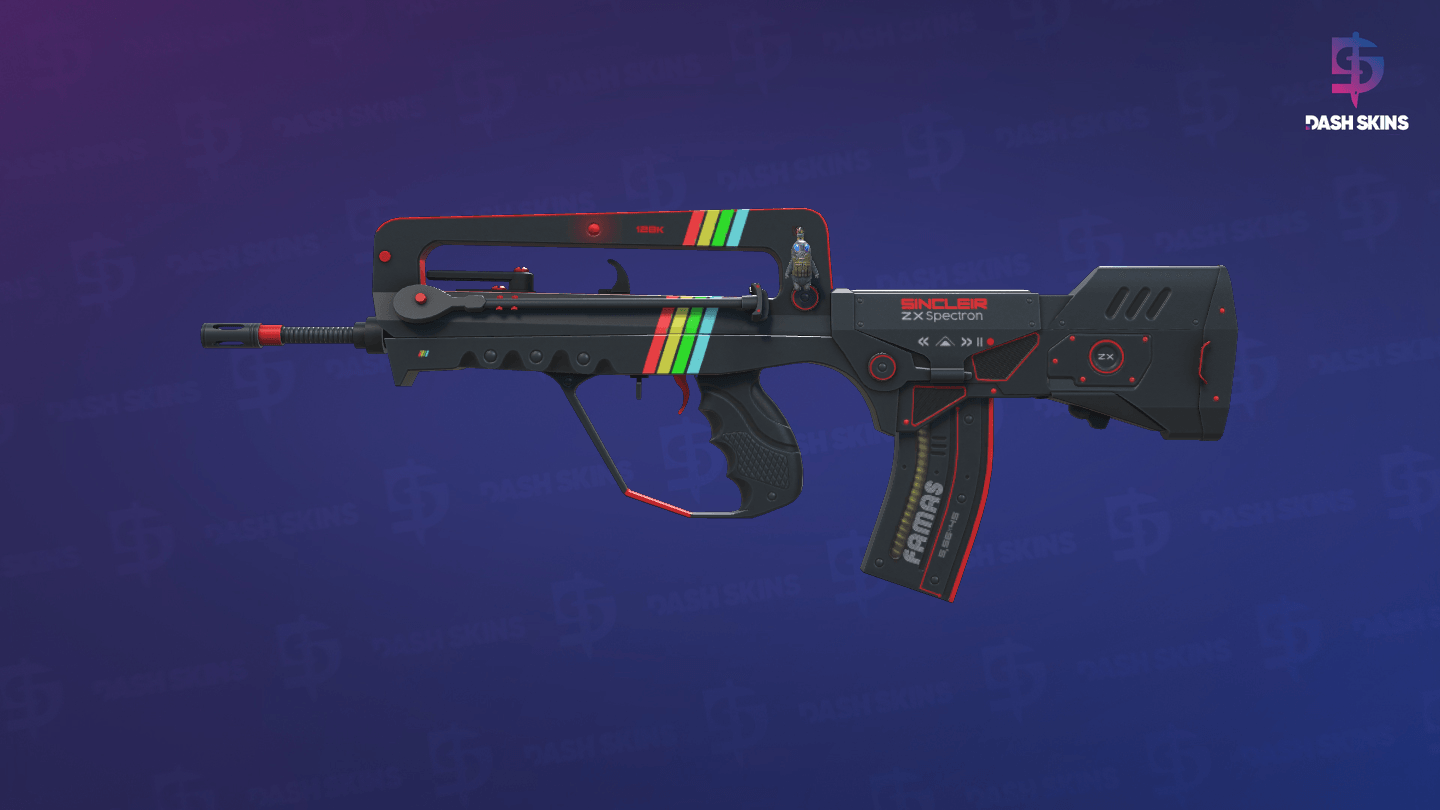 FAMAS | ZX Spectron (Minimal Wear) Screenshot Playside