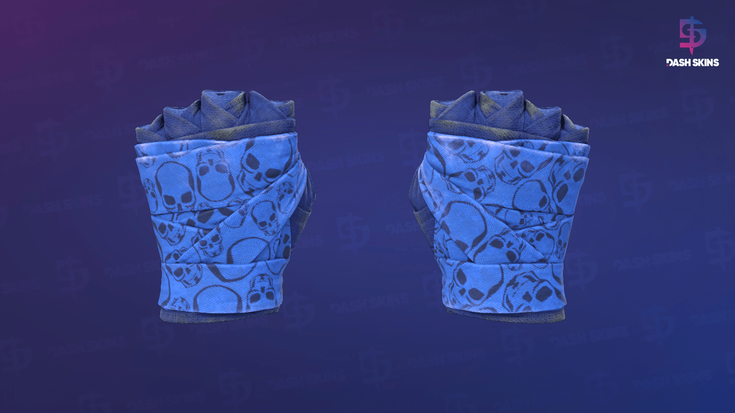 ★ Hand Wraps | Cobalt Skulls (Field-Tested) Screenshot Playside