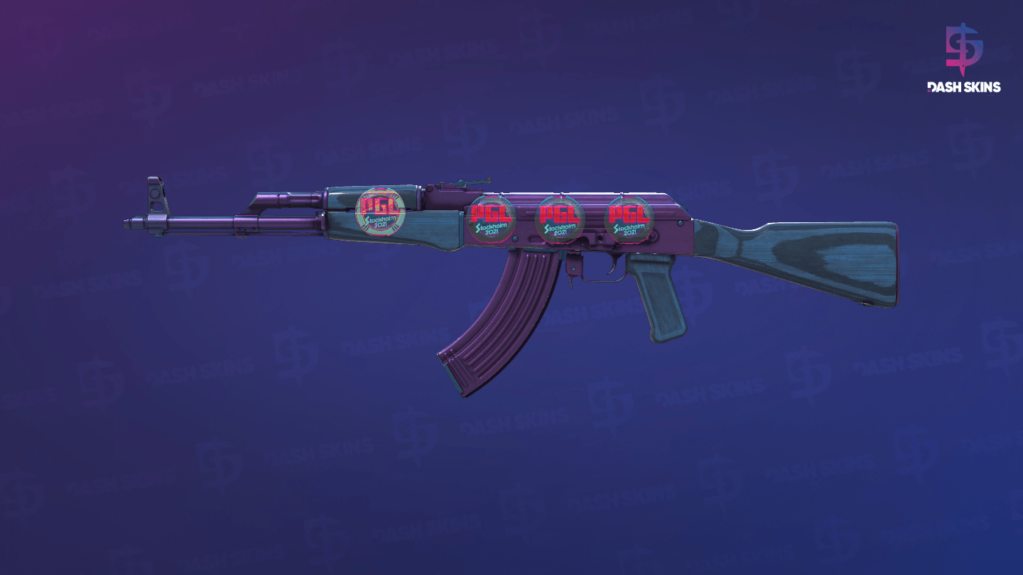 AK-47 | Midnight Laminate (Minimal Wear) Screenshot Playside