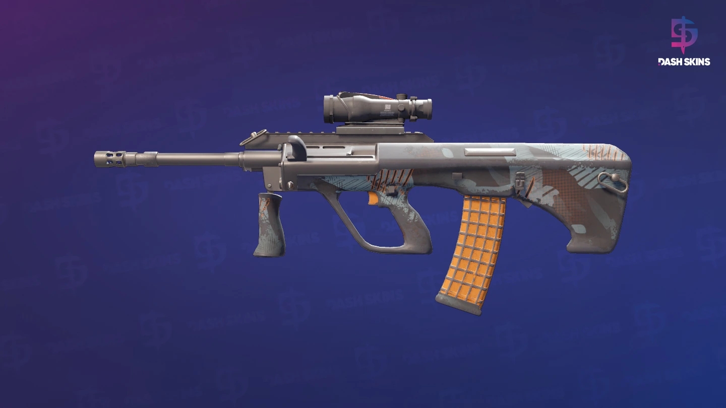 AUG | Amber Slipstream (Well-Worn) Screenshot Playside