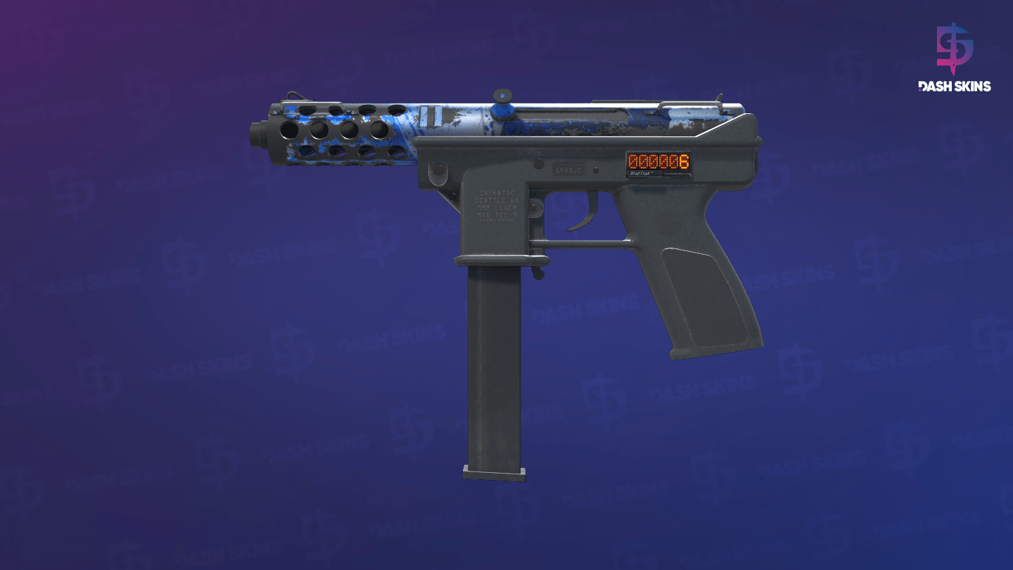 StatTrak™ Tec-9 | Ice Cap (Well-Worn) Screenshot Playside