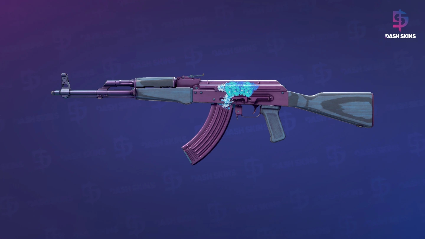 AK-47 | Midnight Laminate (Minimal Wear) Screenshot Playside