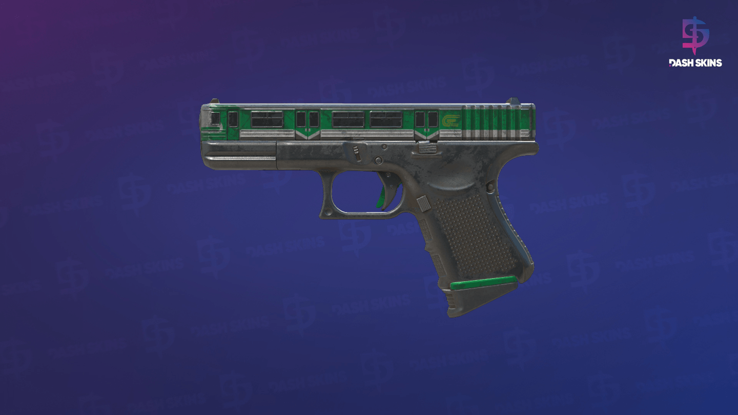 Glock-18 | Green Line (Well-Worn) Screenshot Playside