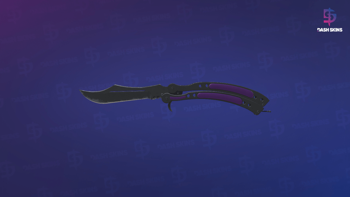 ★ Butterfly Knife | Ultraviolet (Field-Tested) Screenshot Playside