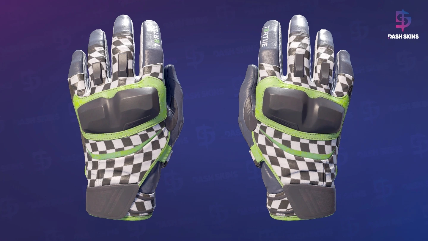 ★ Moto Gloves | Finish Line (Minimal Wear) Screenshot Playside