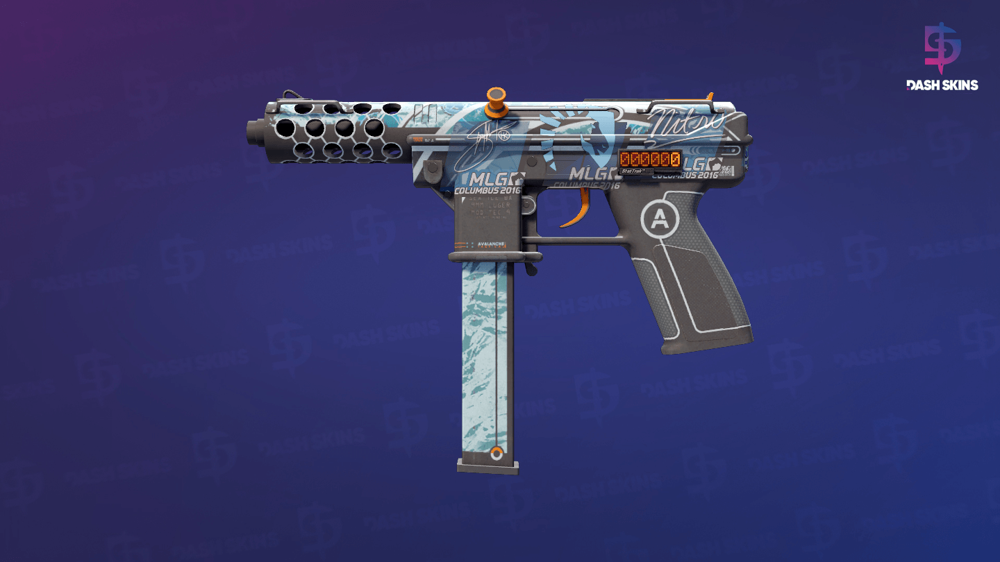 StatTrak™ Tec-9 | Avalanche (Well-Worn) Screenshot Playside