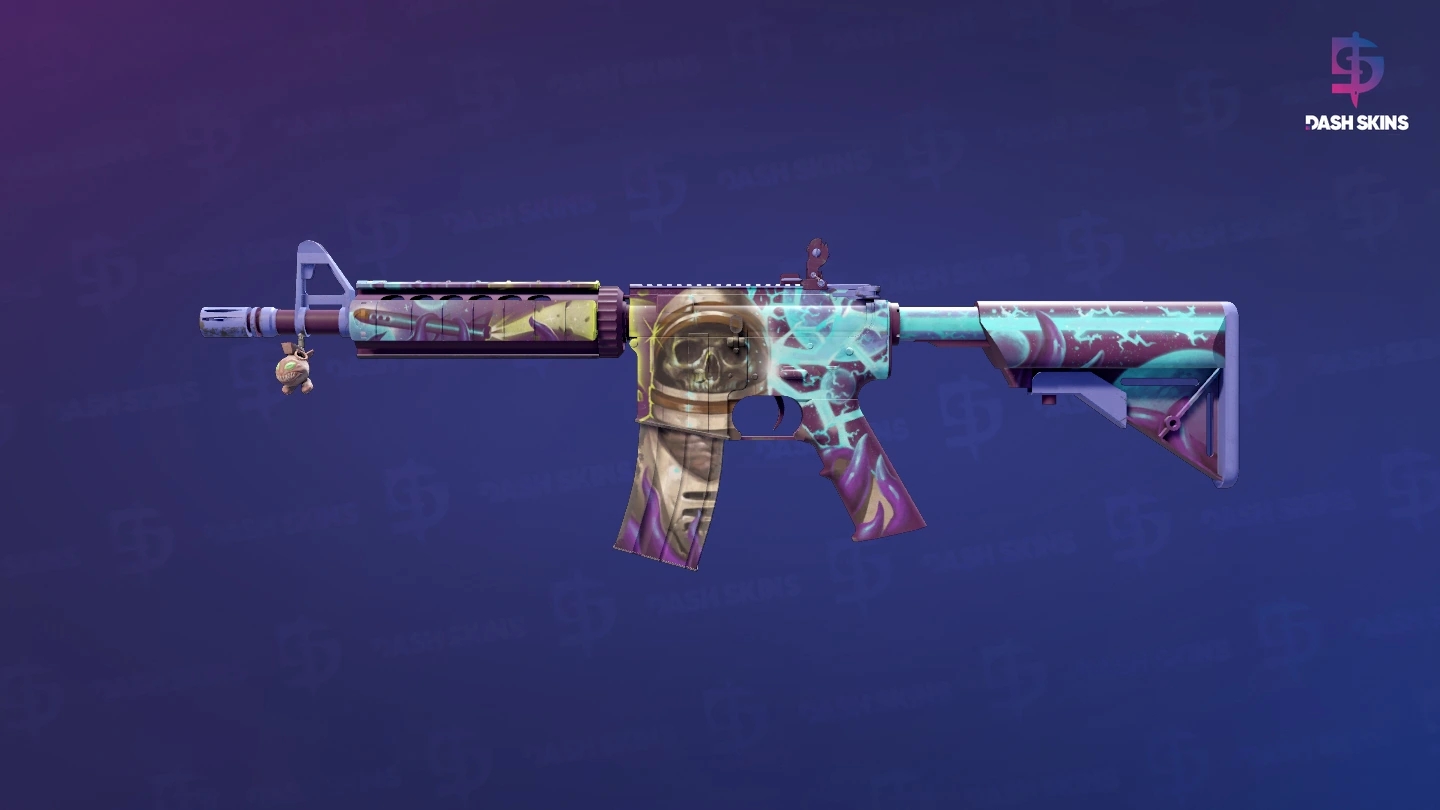 M4A4 | Desolate Space (Well-Worn) Screenshot Playside