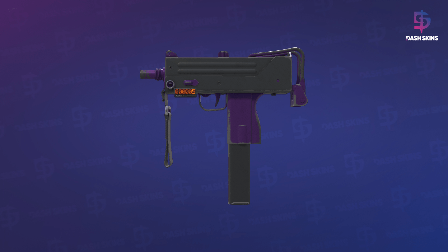 StatTrak™ MAC-10 | Ultraviolet (Battle-Scarred) Screenshot Playside