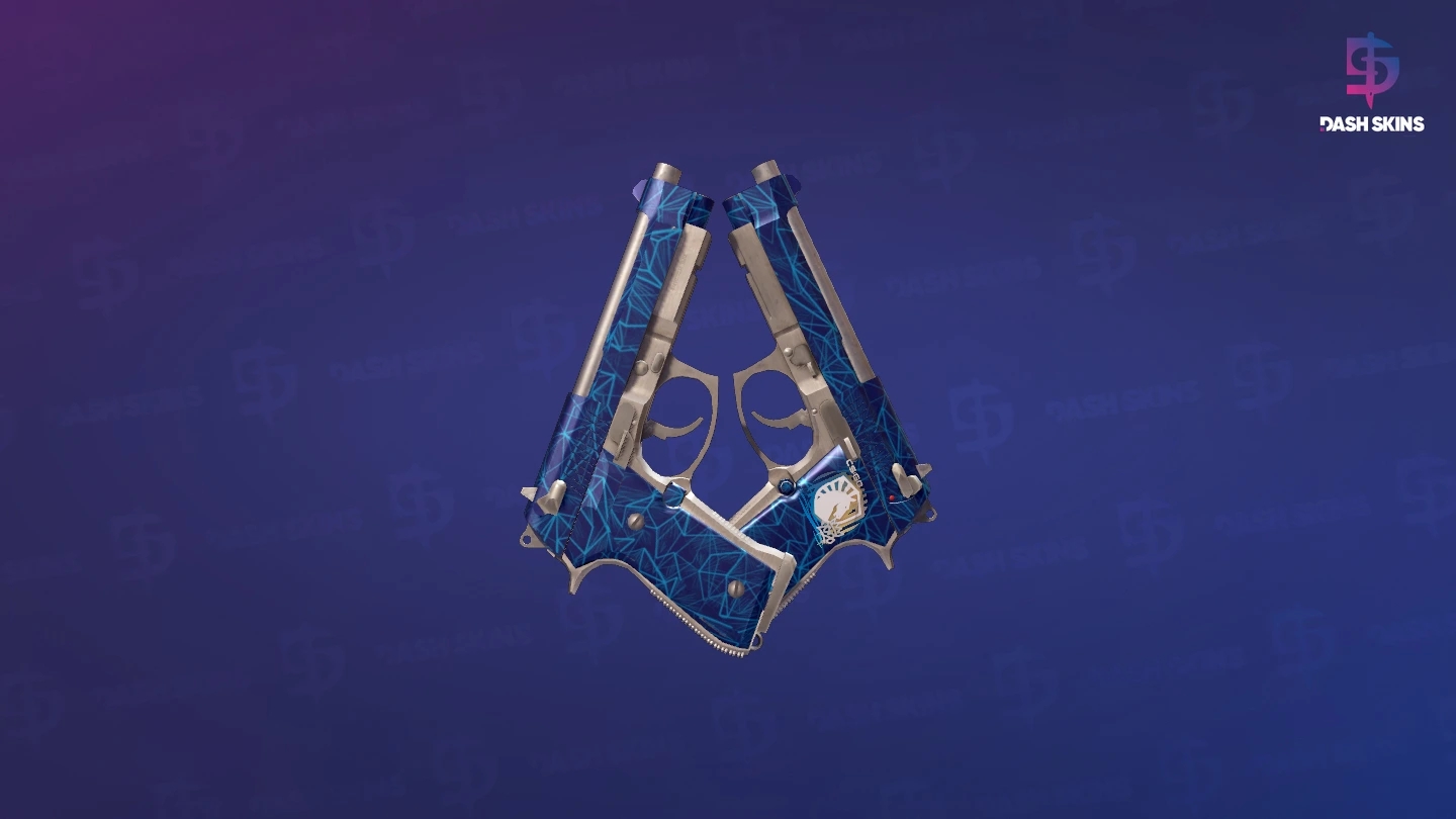 Dual Berettas | Cobalt Quartz (Factory New) Screenshot Playside