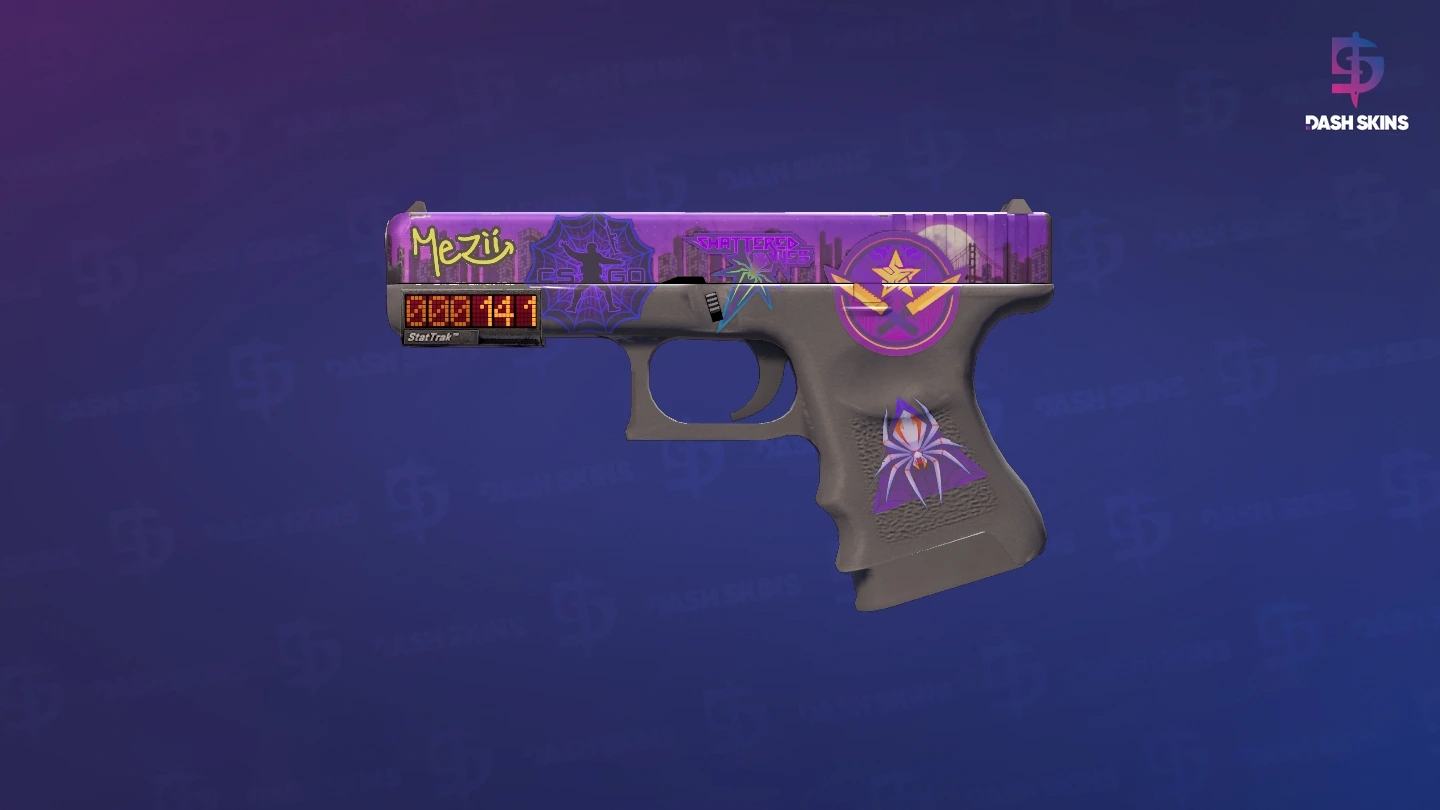 StatTrak™ Glock-18 | Moonrise (Field-Tested) Screenshot Playside