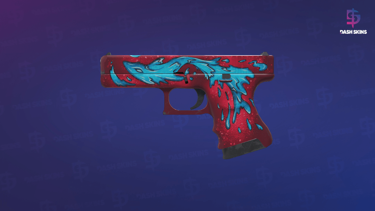 Glock-18 | Water Elemental (Minimal Wear) Screenshot Playside
