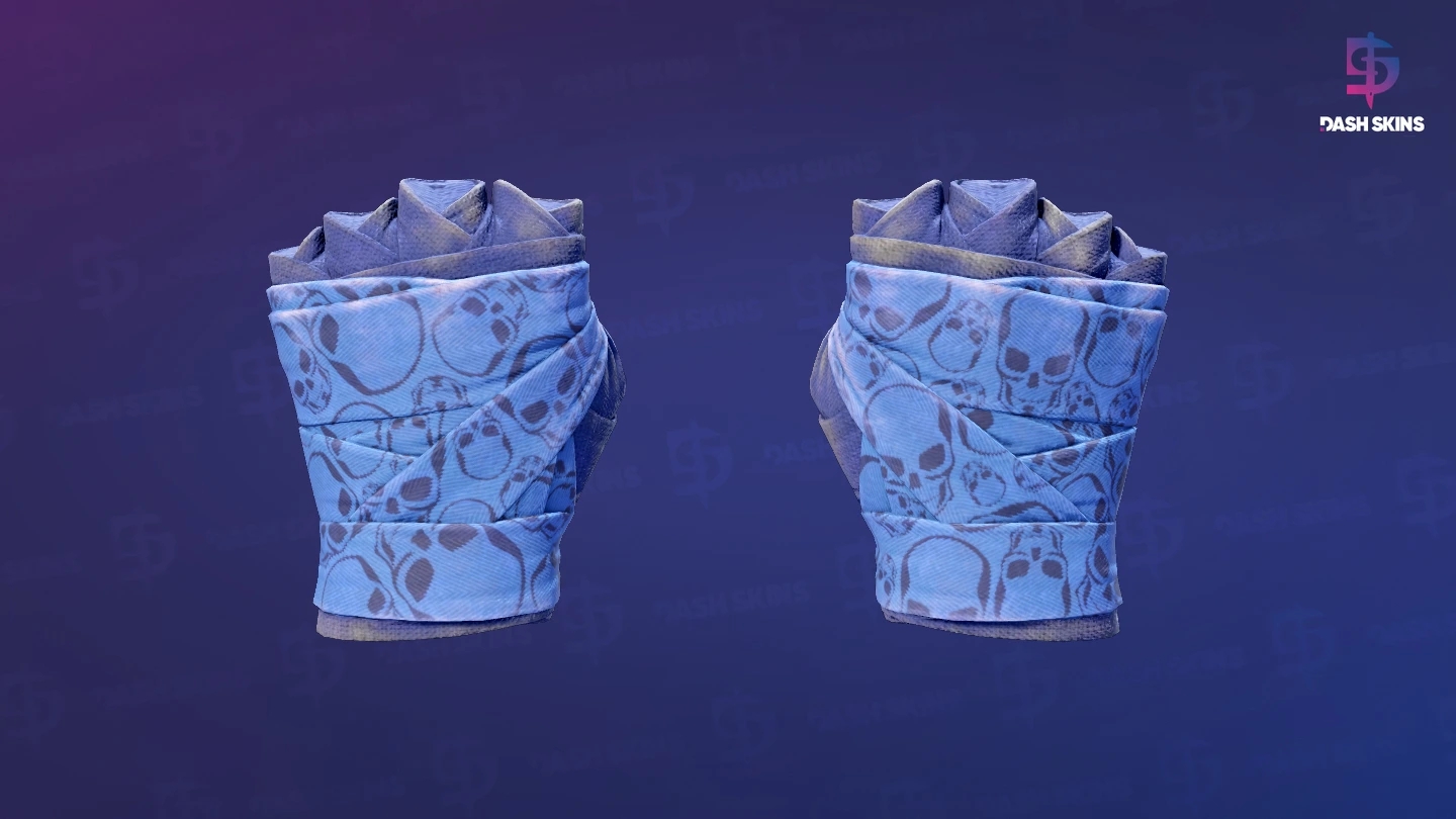 ★ Hand Wraps | Cobalt Skulls (Field-Tested) Screenshot Playside