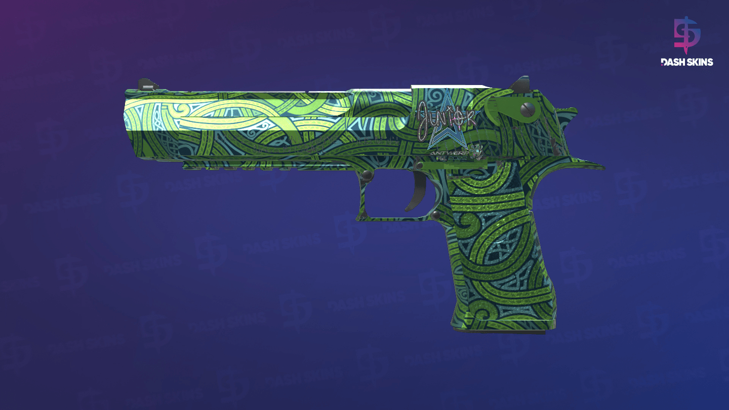Desert Eagle | Emerald Jörmungandr (Factory New) Screenshot Playside