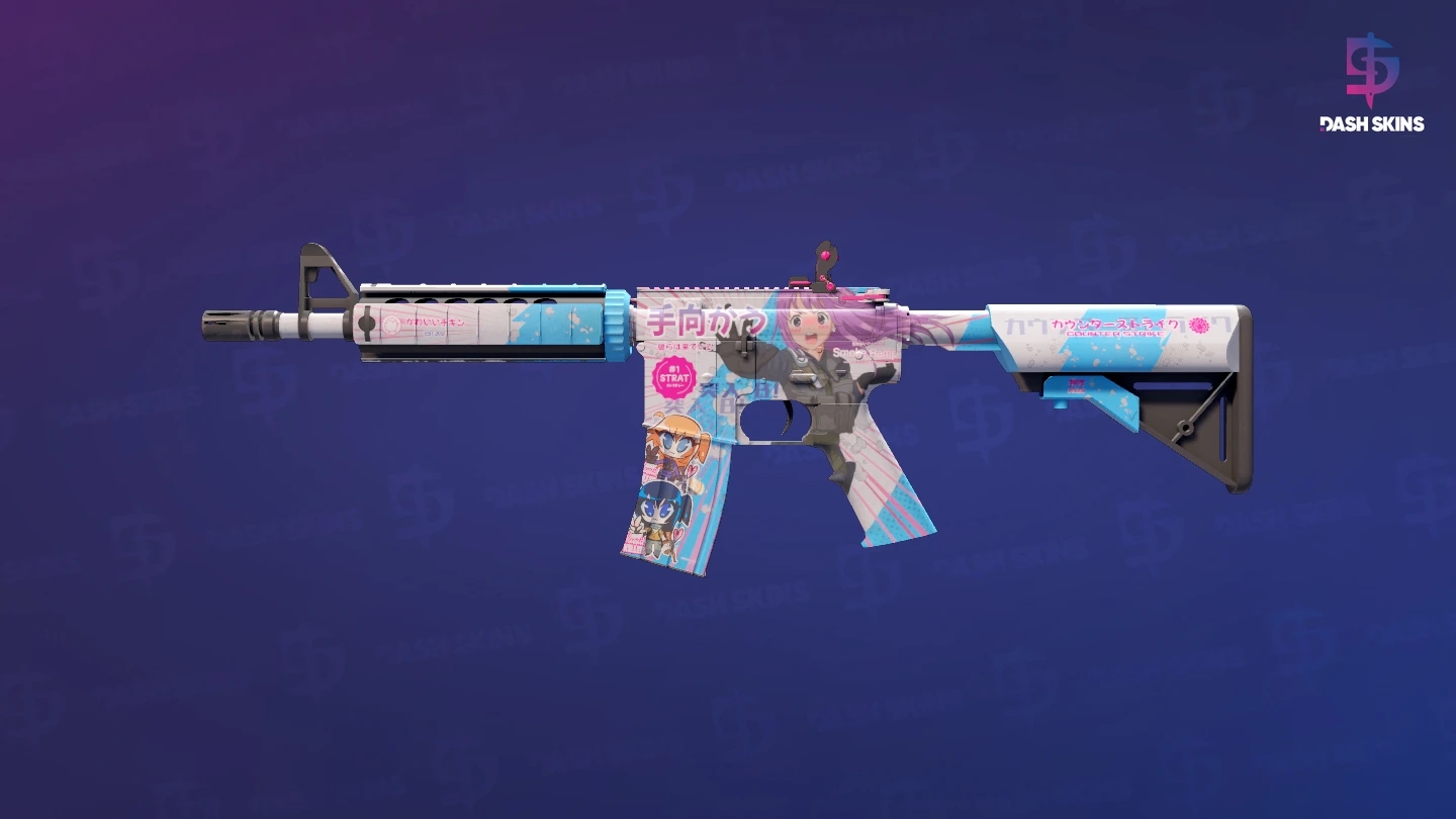 M4A4 | Temukau (Minimal Wear) Screenshot Playside