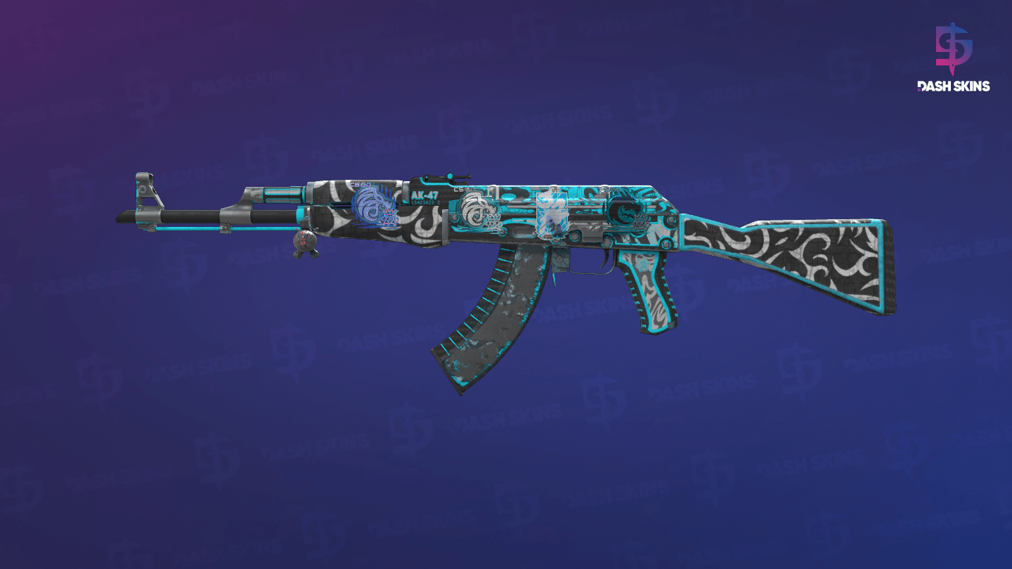 AK-47 | Frontside Misty (Battle-Scarred) Screenshot Playside
