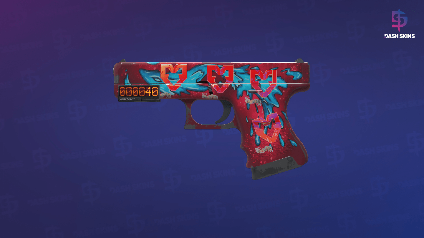 StatTrak™ Glock-18 | Water Elemental (Field-Tested) Screenshot Playside
