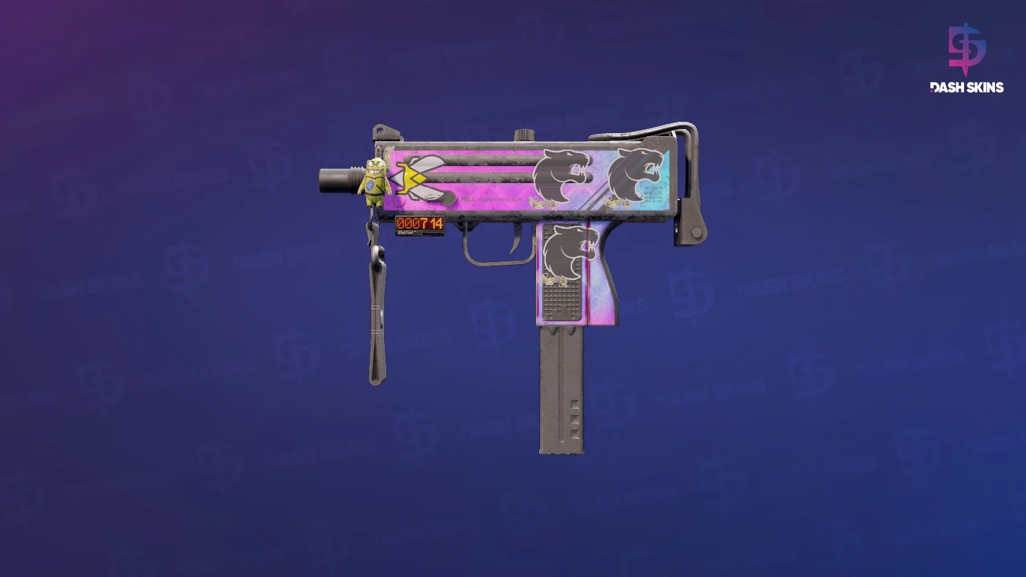 StatTrak™ MAC-10 | Disco Tech (Battle-Scarred) Screenshot Playside