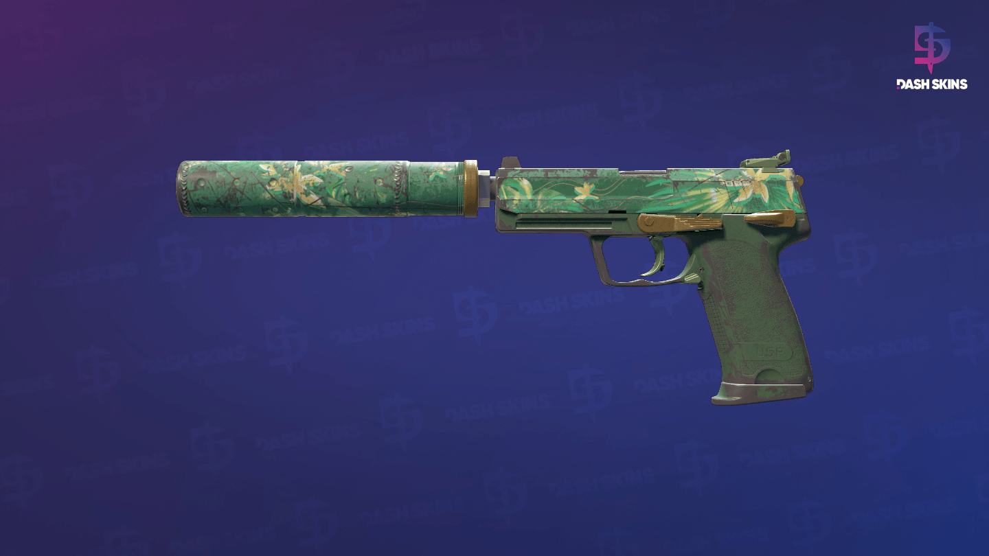 USP-S | Tropical Breeze (Well-Worn) Screenshot Playside