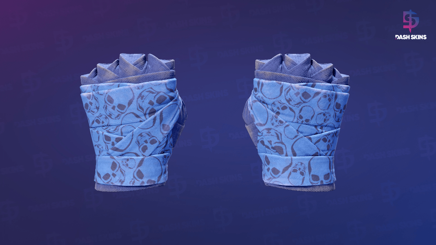 ★ Hand Wraps | Cobalt Skulls (Field-Tested) Screenshot Playside