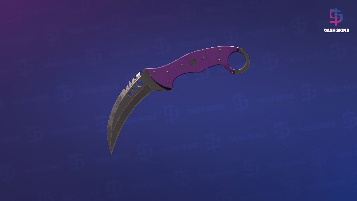 ★ Talon Knife | Ultraviolet (Well-Worn) Screenshot Playside