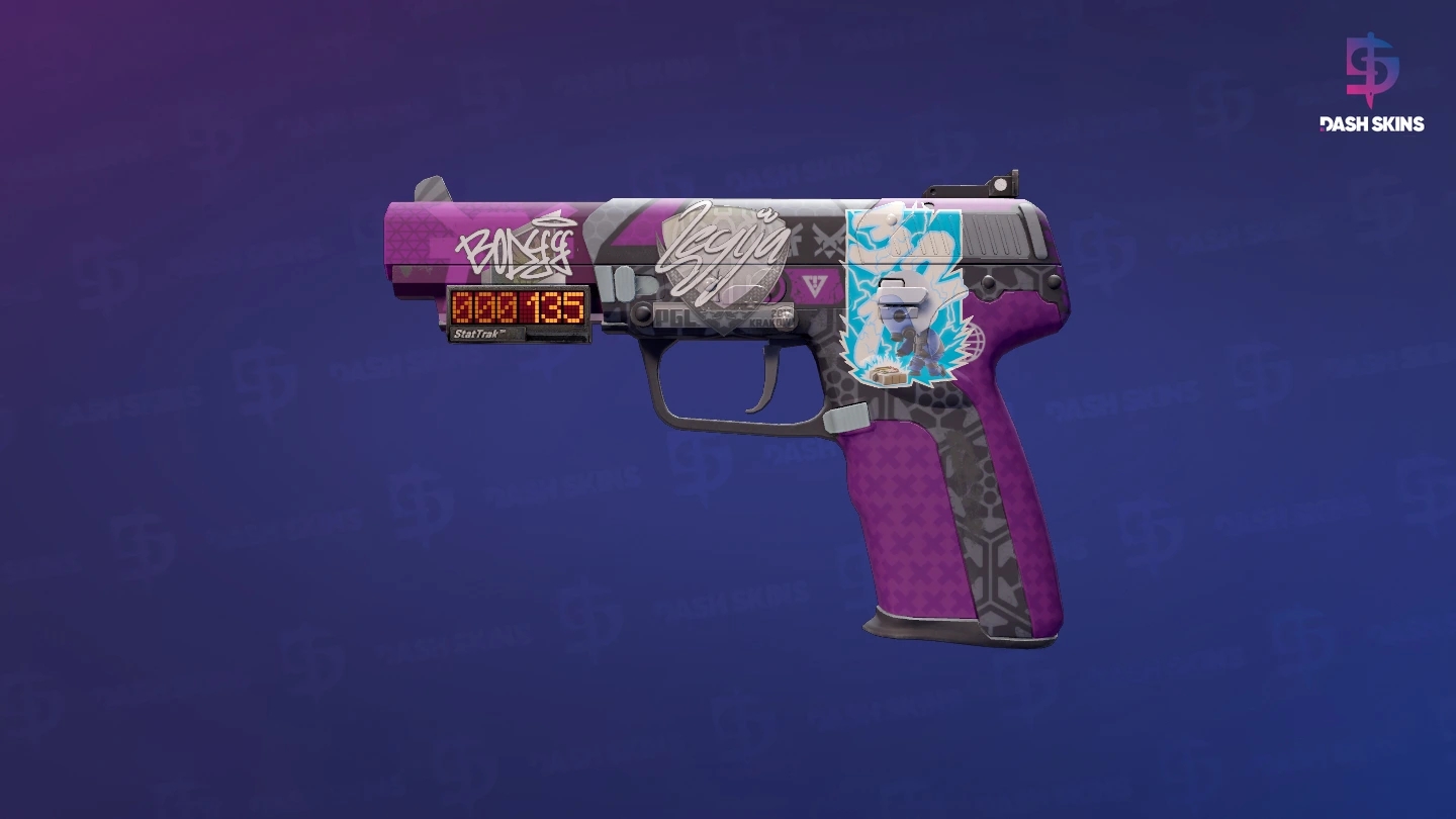StatTrak™ Five-SeveN | Violent Daimyo (Minimal Wear) Screenshot Playside