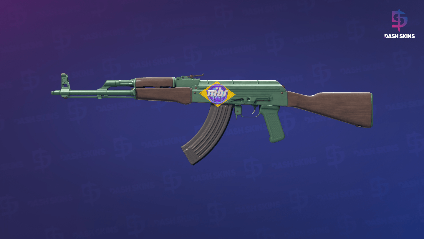 AK-47 | Wintergreen (Minimal Wear) Screenshot Playside