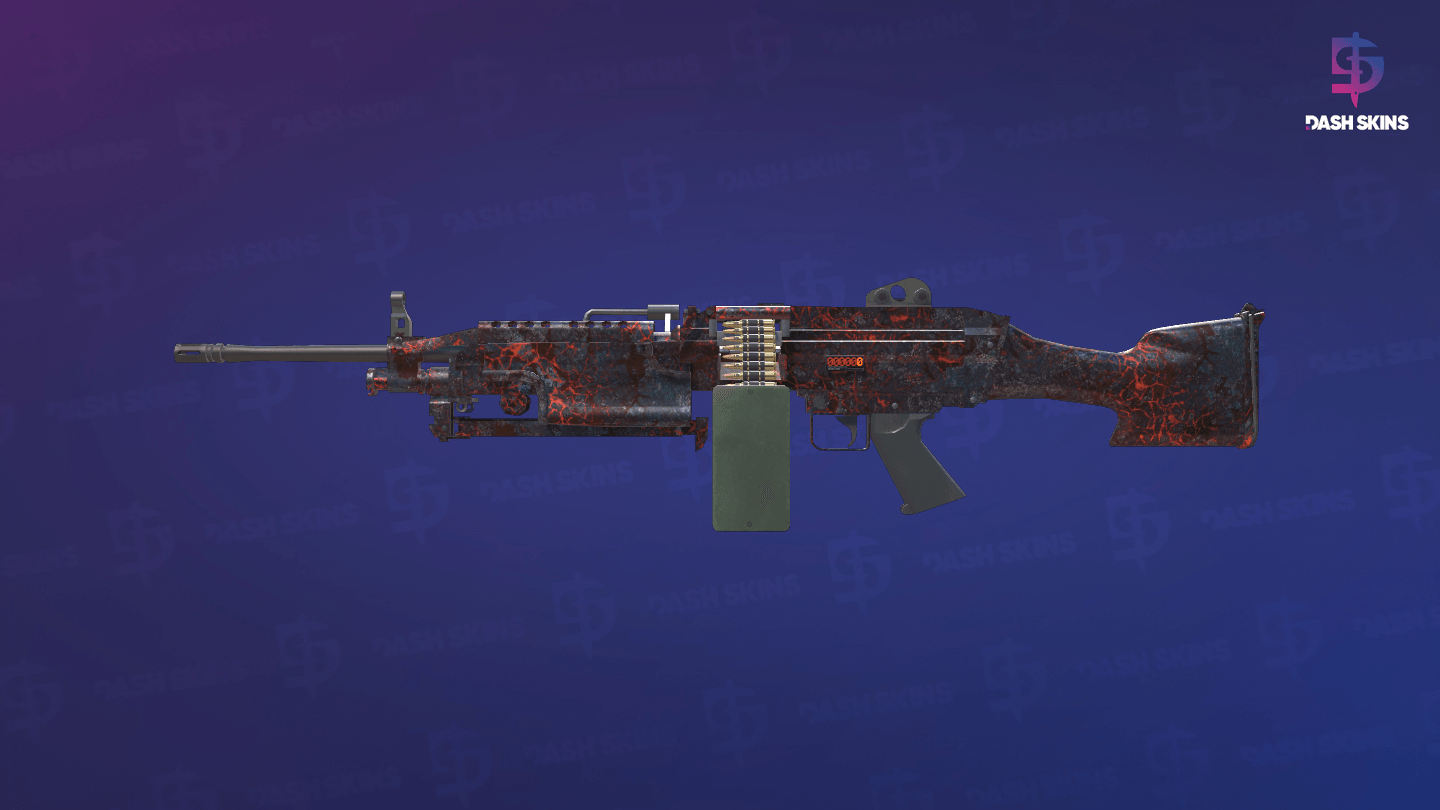 StatTrak™ M249 | Magma (Field-Tested) Screenshot Playside