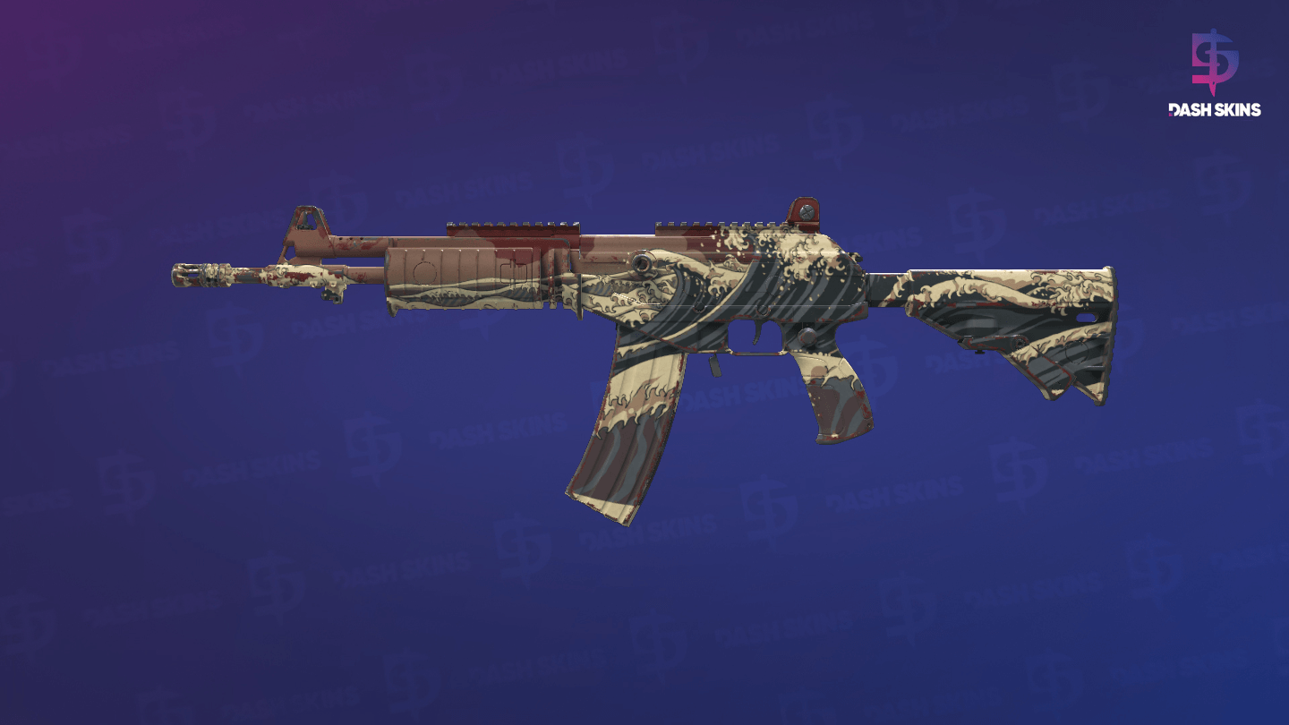 Galil AR | Crimson Tsunami (Minimal Wear) Screenshot Playside