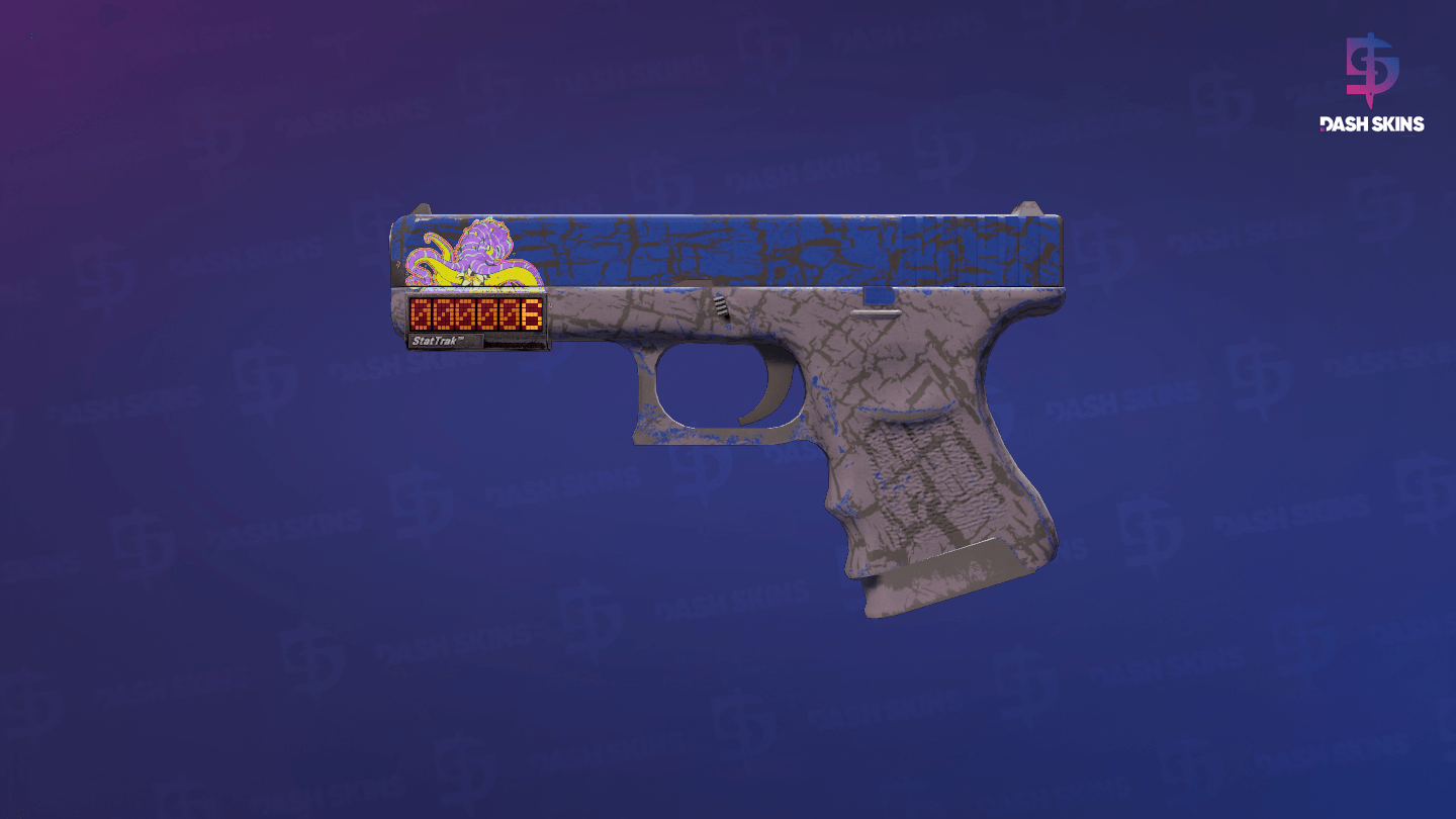 StatTrak™ Glock-18 | Blue Fissure (Field-Tested) Screenshot Playside