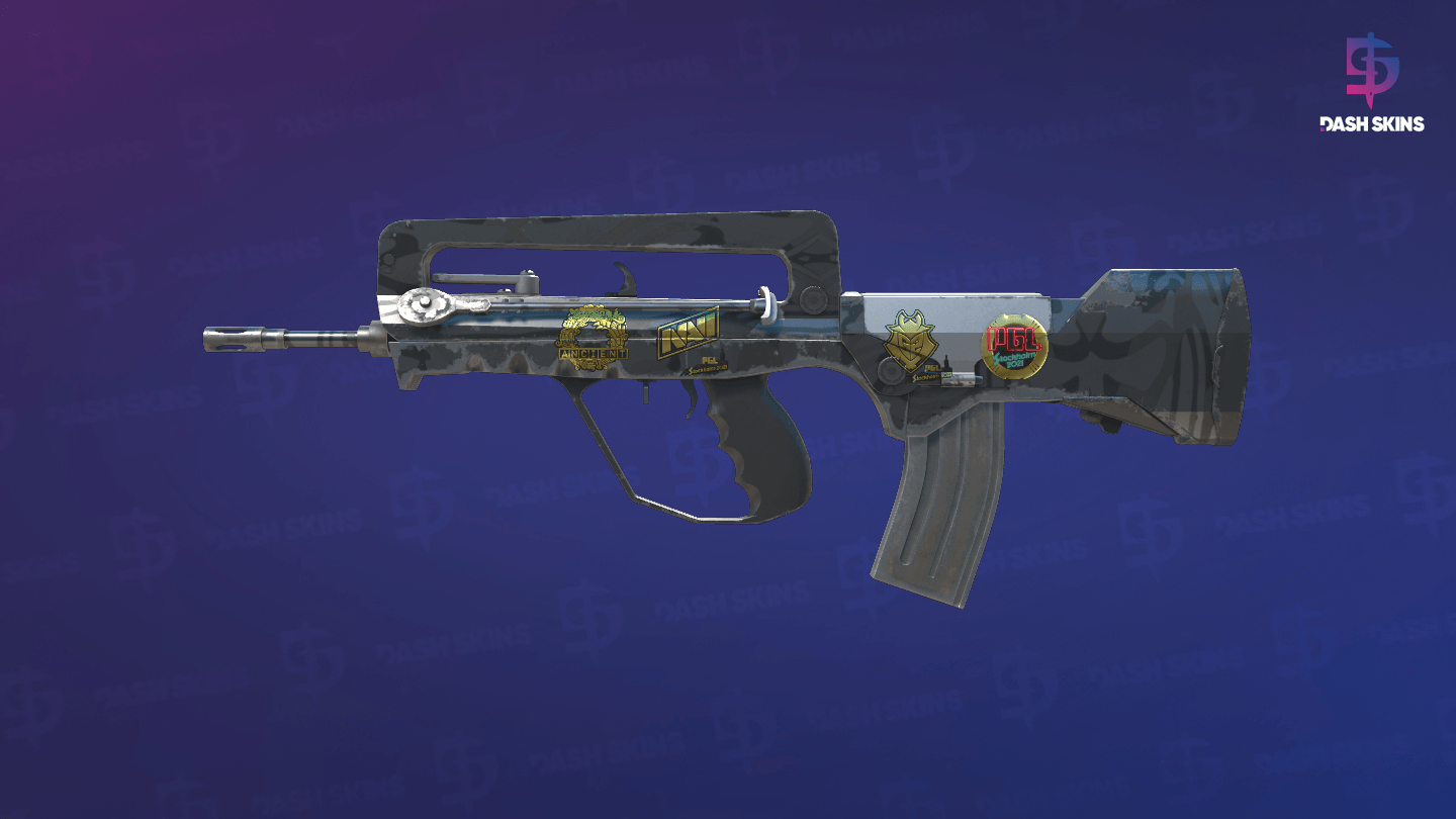 Souvenir FAMAS | Dark Water (Field-Tested) Screenshot Playside