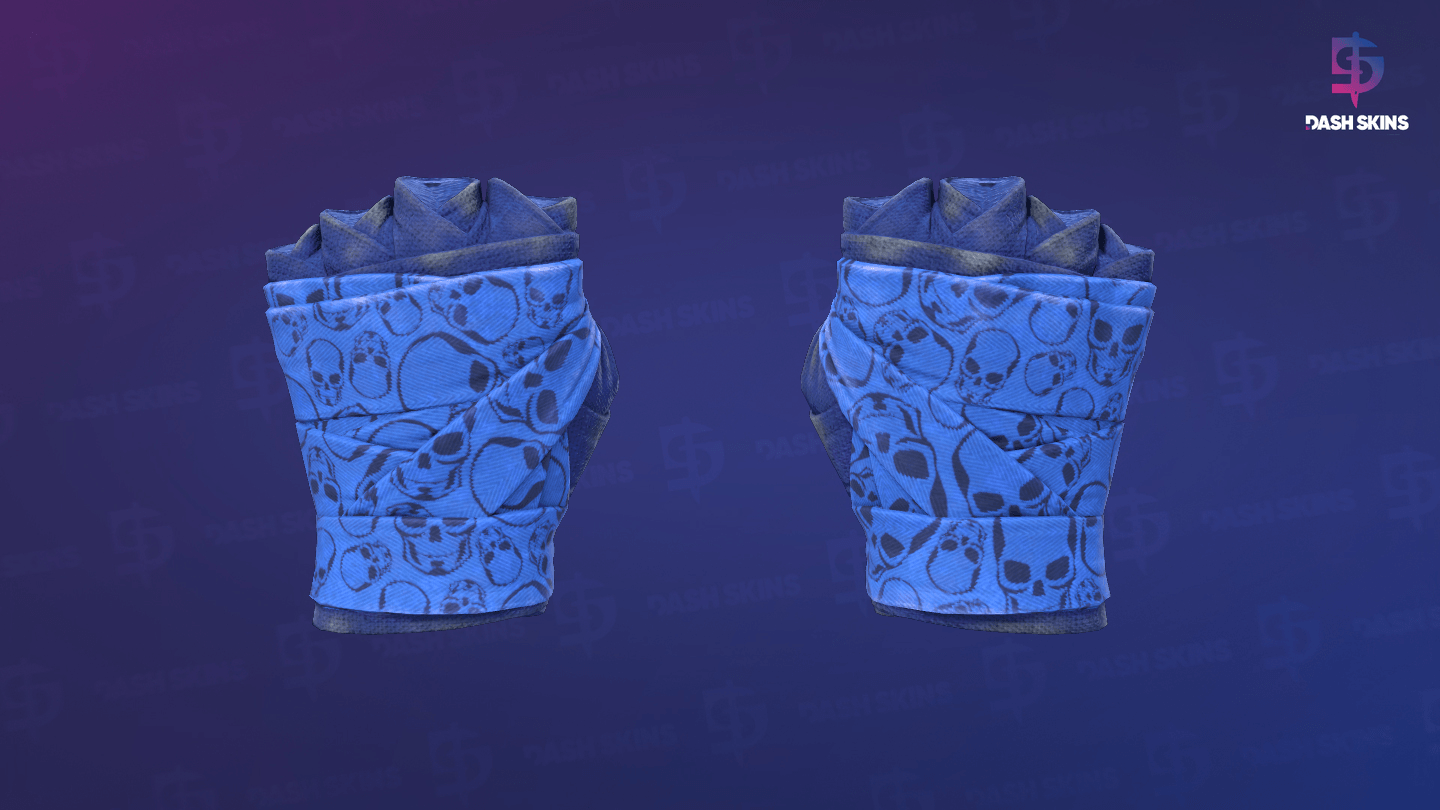 ★ Hand Wraps | Cobalt Skulls (Field-Tested) Screenshot Playside