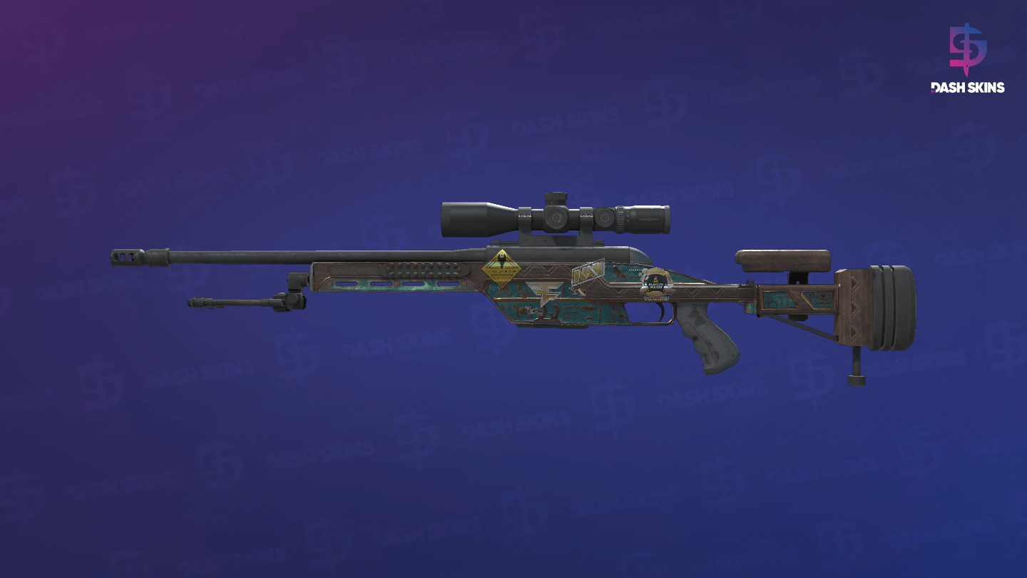 Souvenir SSG 08 | Azure Glyph (Battle-Scarred) Screenshot Playside