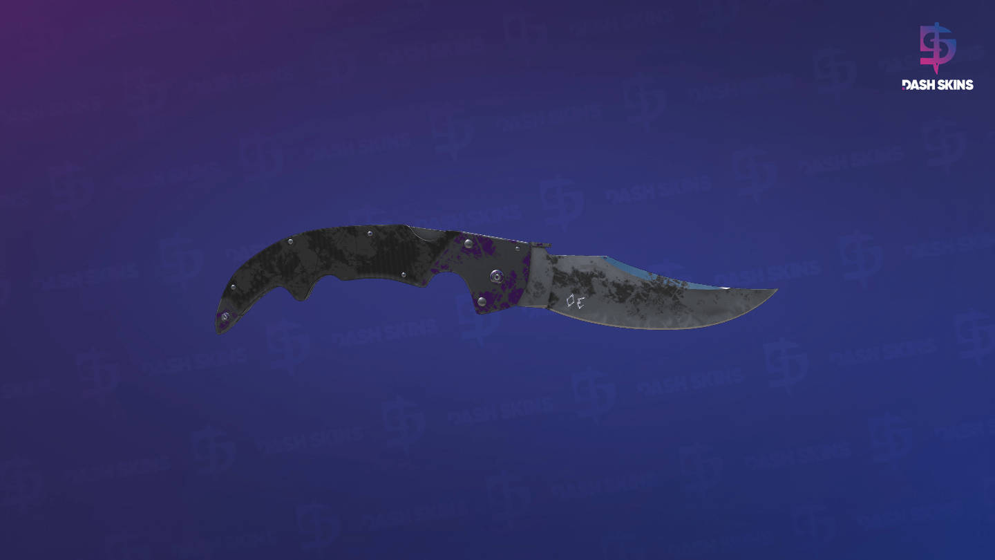 ★ StatTrak™ Falchion Knife | Ultraviolet (Battle-Scarred) Screenshot Playside